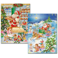 Продуктови Категории Шоколади Windel Коледен календар с 24 фигурки от млечен шоколад 75 гр